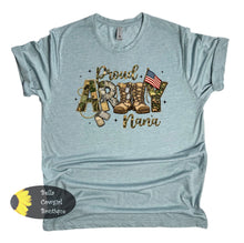 Load image into Gallery viewer, Camo Proud Army Nana Patriotic T-Shirt