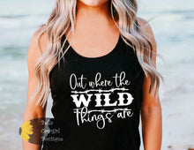 Load image into Gallery viewer, Out Where The Wild Things Are Country Music Women's Tank Top