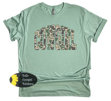 Load image into Gallery viewer, Western Camo Distressed Cowgirl Rodeo T-Shirt