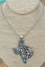 Load image into Gallery viewer, Texas Outlaw Turquoise Western Necklace