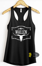 Load image into Gallery viewer, Western Steer Skull Country Music Wallen Women's Tank Top