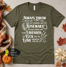 Load image into Gallery viewer, Always Throw Spilled Salt Witchy Practical Magic T-Shirt