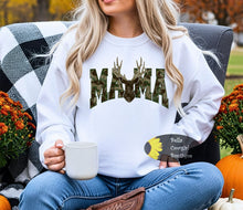 Load image into Gallery viewer, Camo Mama Buck Sweatshirt