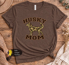 Load image into Gallery viewer, Camo Husky Mom T-Shirt