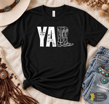 Load image into Gallery viewer, Y'all Boots Western Rodeo Cowgirl T-Shirt