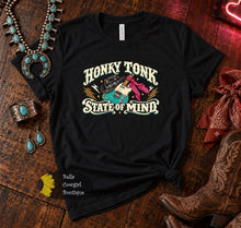 Load image into Gallery viewer, Honky Tonk State Of mind Guitar Country Music T-Shirt