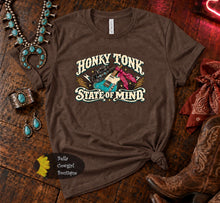 Load image into Gallery viewer, Honky Tonk State Of mind Guitar Country Music T-Shirt