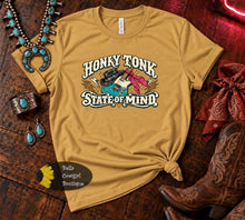 Load image into Gallery viewer, Honky Tonk State Of mind Guitar Country Music T-Shirt
