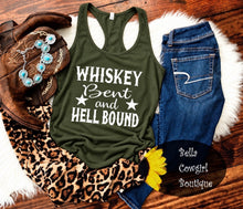 Load image into Gallery viewer, Whiskey Bent And Hell Bound Country Music Women's Tank Top