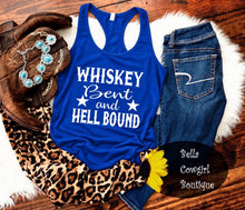 Load image into Gallery viewer, Whiskey Bent And Hell Bound Country Music Women's Tank Top