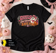 Load image into Gallery viewer, Ghouls Just Wanna Have Fun Cowgirl Ghost Western Halloween T-Shirt