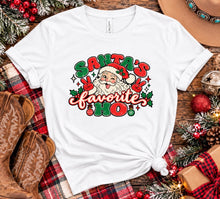 Load image into Gallery viewer, Santa's Favorite Ho Vintage Christmas T-Shirt