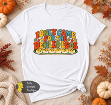 Load image into Gallery viewer, I Only Came For The Deviled Eggs Funny Thanksgiving T-Shirt