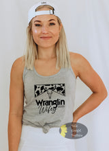 Load image into Gallery viewer, Wranglin' Wifey Western Women's Tank Top
