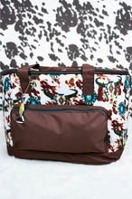 Load image into Gallery viewer, Ranchy Steer Skull Concho Western Cooler Tote With Lid