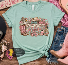 Load image into Gallery viewer, Jesus Jones Mama Country Music T-Shirt
