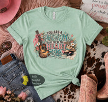 Load image into Gallery viewer, You Are A Part Of Me Baby You're The heart Of Me Country Music T-Shirt
