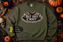 Load image into Gallery viewer, Bat Shit Crazy Halloween Sweatshirt
