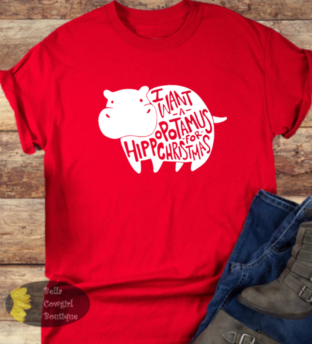 I Want A Hippopotamus For Christmas T-Shirt
