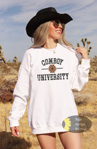 Cowboy University Country Western Sweatshirt
