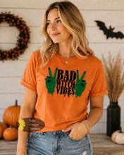 Load image into Gallery viewer, Bad Witch Vibes Halloween T-Shirt
