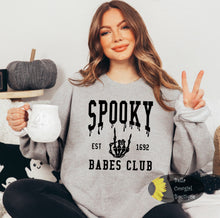 Load image into Gallery viewer, Spooky Babes Club Halloween Sweatshirt
