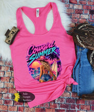 Load image into Gallery viewer, Retro Cowgirl Summer Western Women's Tank Top
