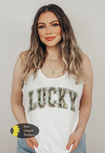 Load image into Gallery viewer, Camo Lucky St. Patrick's Day Women's Tank Top
