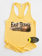 Load image into Gallery viewer, East Texas Nights Country Music Women's Tank Top

