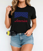 Load image into Gallery viewer, America Patriotic Stars Western July 4th T-Shirt
