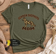 Load image into Gallery viewer, Camo German Shepherd Mom T-Shirt
