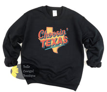 Load image into Gallery viewer, Retro Choosin' Texas Country Music Western Sweatshirt
