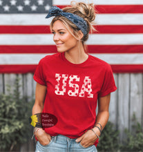 Load image into Gallery viewer, USA Stars Patriotic T-Shirt
