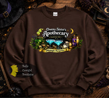 Load image into Gallery viewer, Owens Sister's Apothecary Halloween Witch Practical Magic Sweatshirt
