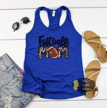 Load image into Gallery viewer, Football Mom With Leopard Women&#39;s Tank Top

