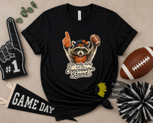 Load image into Gallery viewer, I'm Only Here For The Concession Stand Funny Raccoon Football T-Shirt
