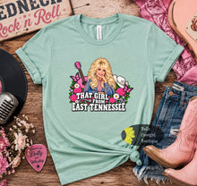 Load image into Gallery viewer, That Girl From East Tennessee Dolly Country Music T-Shirt
