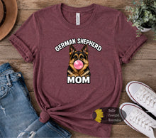Load image into Gallery viewer, Bubblegum German Shepherd Mom T-Shirt
