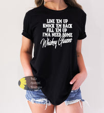 Load image into Gallery viewer, Whiskey Glasses Country Music T-Shirt
