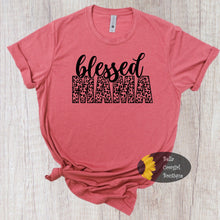 Load image into Gallery viewer, Blessed Leopard Mama Mother&#39;s Day T-Shirt

