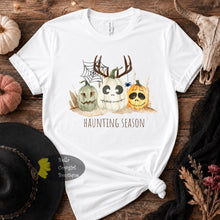 Load image into Gallery viewer, Haunting Season Deer Antler Western Pumpkins Halloween T-Shirt
