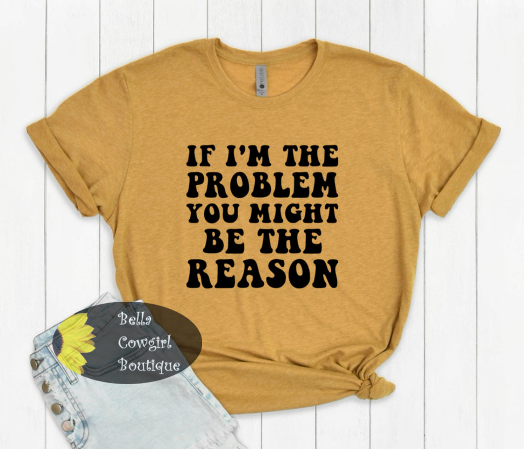 If I'm The Problem You Might Be The Reason Country Music T-Shirt