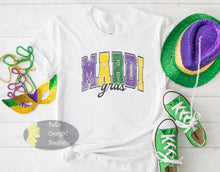 Load image into Gallery viewer, Mardi Gras Varsity Letters T-Shirt
