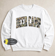 Load image into Gallery viewer, Distressed Country Camo Deer Camp Sweatshirt
