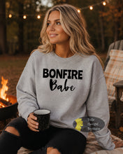 Load image into Gallery viewer, Bonfire Babe Campfire Outdoors Fall Sweatshirt
