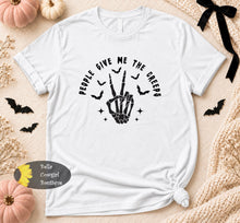 Load image into Gallery viewer, People Give Me The Creeps Halloween T-Shirt
