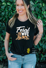 Load image into Gallery viewer, Feral Wife Lioness Funny Western T-Shirt
