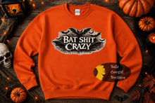 Load image into Gallery viewer, Bat Shit Crazy Halloween Sweatshirt
