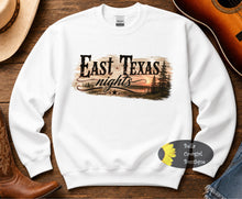 Load image into Gallery viewer, East Texas Nights Country Music Sweatshirt
