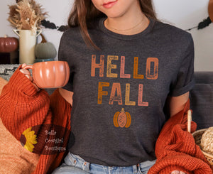 Hello Fall Pumpkin Women's T-Shirt
